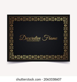 Elegant decorative frame design background