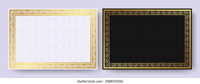 Elegant decorative frame design background