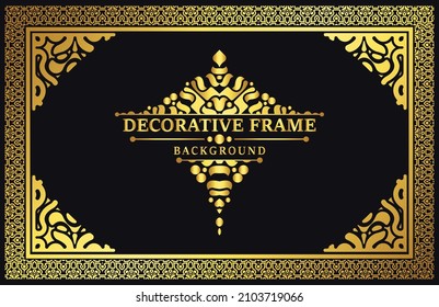 Elegant decorative frame design background