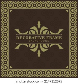 Eleganter dekorativer Rahmendesign-Hintergrund