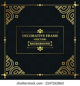 Elegant decorative frame design background