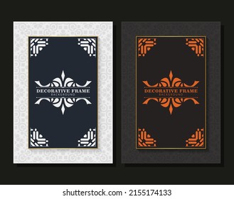 Elegant decorative frame design background