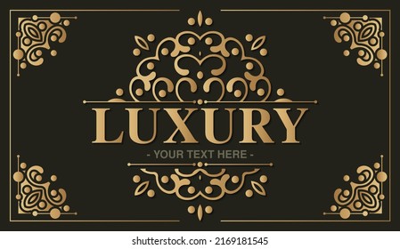 Elegant decorative frame design background