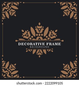 Elegant decorative frame design background	