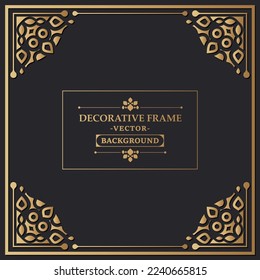 Elegant decorative frame design background