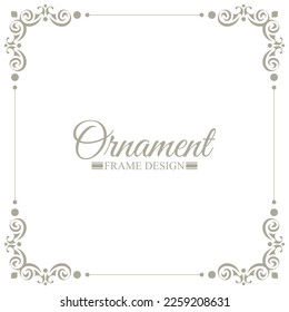 Elegant decorative frame design background