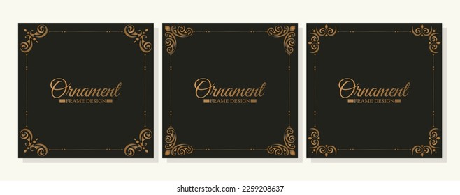 Elegant decorative frame design background