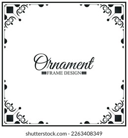 Elegant decorative frame design background	