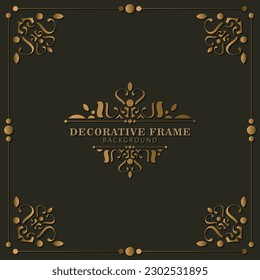 Elegant decorative frame design background