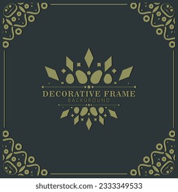 Elegant decorative frame design background