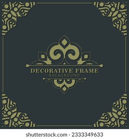 Eleganter dekorativer Rahmendesign-Hintergrund
