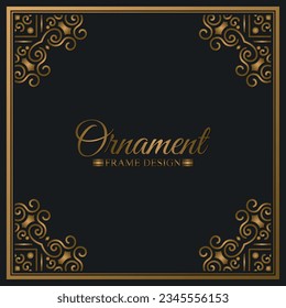 Elegant decorative frame design background