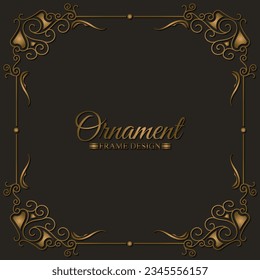 Elegant decorative frame design background