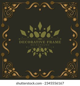 Elegant decorative frame design background