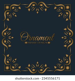 Elegant decorative frame design background