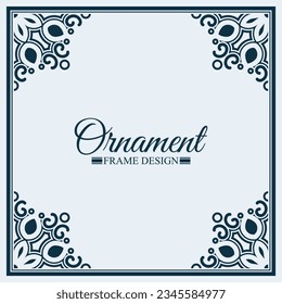 Elegant decorative frame design background