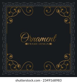 Elegant decorative frame design background