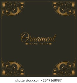 Elegant decorative frame design background