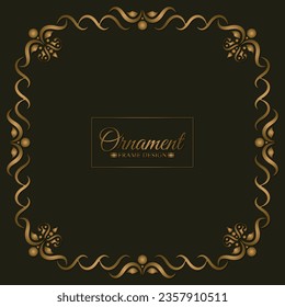 Elegant decorative frame design background