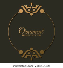 Elegant decorative frame design background