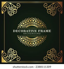 Elegant decorative frame design background