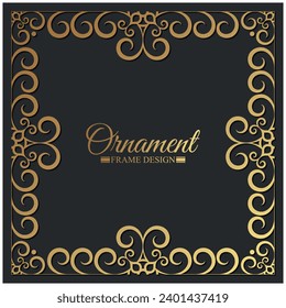 Elegant decorative frame design background