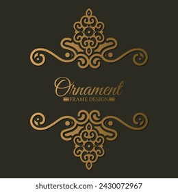 Elegant decorative frame design background
