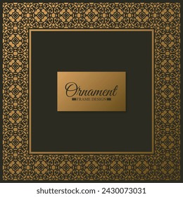 Elegant decorative frame design background