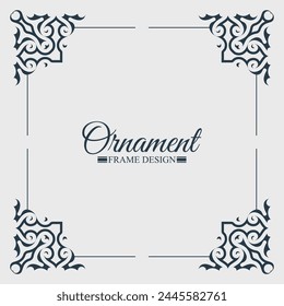 Elegant decorative frame design background