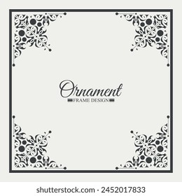Elegant decorative frame design background