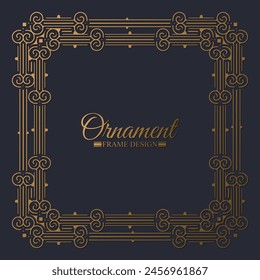 Elegant decorative frame design background
