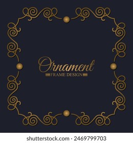 Elegant decorative frame design background