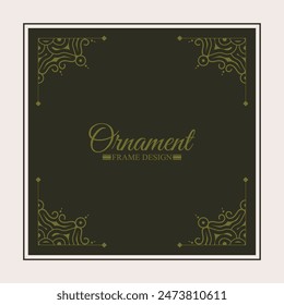 Marco decorativo elegante diseño fondo