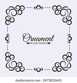 Eleganter dekorativer Rahmendesign-Hintergrund