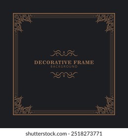 Elegant decorative frame design background