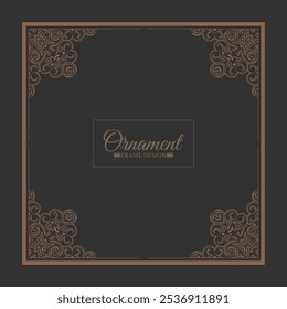 Elegante fondo de diseño de marco decorativo