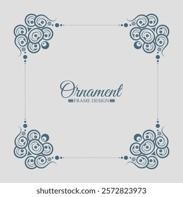Elegant decorative frame design background