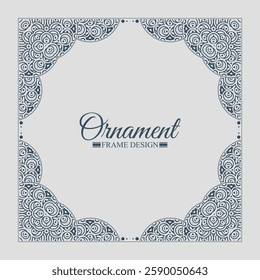 Elegant decorative frame design background