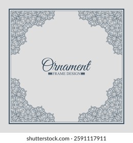 Elegant decorative frame design background