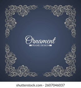 Elegant decorative frame design background