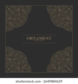 Elegant decorative frame design background