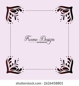 Elegant Decorative Frame Design template