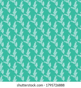 Elegant decorative leaf vector seamless pattern