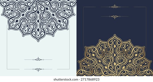 Elegante decorativo Mandala modelo de fundo com projeto redondo ornamental