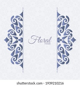 Elegant decorative ornament frame background