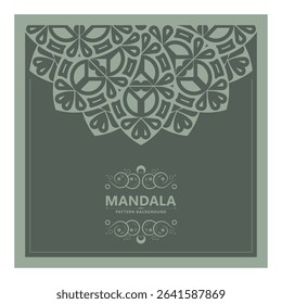 Elegant Decorative Ornamental Floral Mandala Template Design for Creative Backdrop
