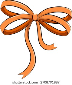 Elegant decorative ribbon bow vector