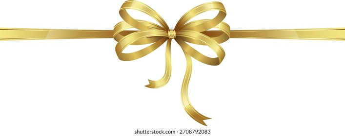 Elegant decorative ribbon bow vector