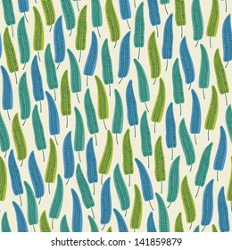 Elegant decorative seamless pattern with leaves. Template for design and decoration covers, wrapping paper, package, backgrounds