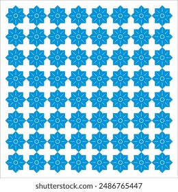 Elegant decorative star seamless pattern background design